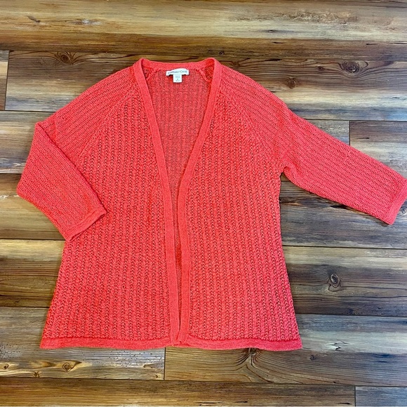 Coldwater Creek Sweaters - Women’s Coldwater Creek Sz M Coral Cardigan Sweater